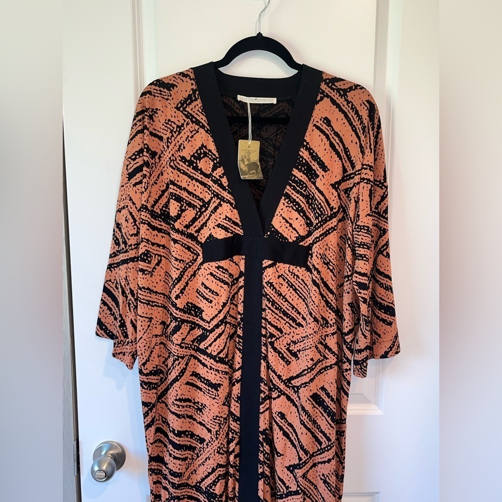 Peruvian Connection Gravina Dress XS/Small Kaftan Oversized Relaxed NWT - Picture 6 of 6